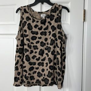 EUC Mud Pie Cheetah print tank top. XL